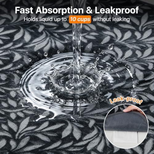Image of LOOBANI 2 Pack Extra Large Washable Pee Pads for Dogs 72 inchx72 inch, Dark Gray