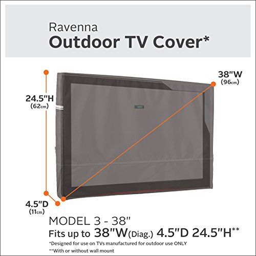 Classic Accessories Ravenna Outdoor TV Cover For 38 Inch TVs