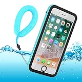 Funda Impermeable iPhone 8 Plus/iPhone 7 Plus, IP68 Waterproof Outdoor Delgado Cover a Prueba de choques Anti-rasguños Full Body con Protector de Pantalla Funda for iPhone 8 Plus / 7 Plus (Blue)