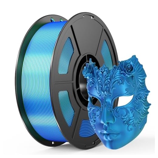 ⚡ IEMAI Silk PLA+ Dual-Color 3D Printer Filament 1.75mm, 2-in-1 Coextrusion Color Change, +/- 0.02mm Dimensional Accuracy, 1KG Spool (2.2lbs), Compatible with Most FDM Printers, Silk Blue Green