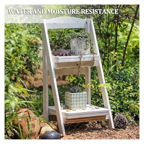 Table de banc de rempotage pliable et support de rangement pour plantes - 3