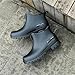POAUYHB Women's Rain Boots Women's Rain Boots PVC Black Waterproof Short Tube Garden Shoes Fashionable Water For Women(5.5)