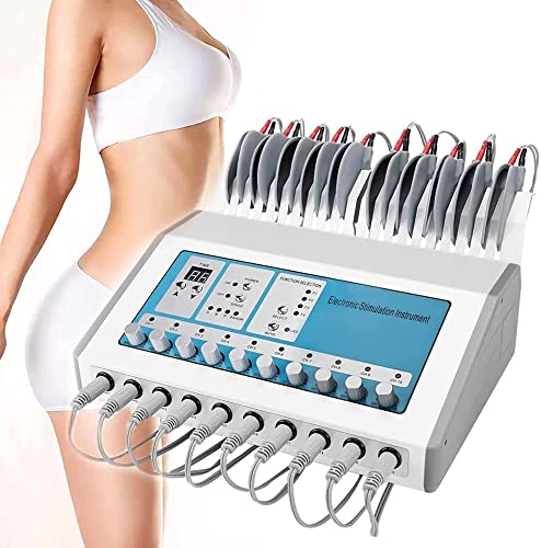 Samnuerly Equipo de Adelgazamiento Corporal Dispositivo de Alivio del Dolor de estimulación nerviosa eléctrica con 10 Pares de Parches de electrodos para Eliminar Grasa