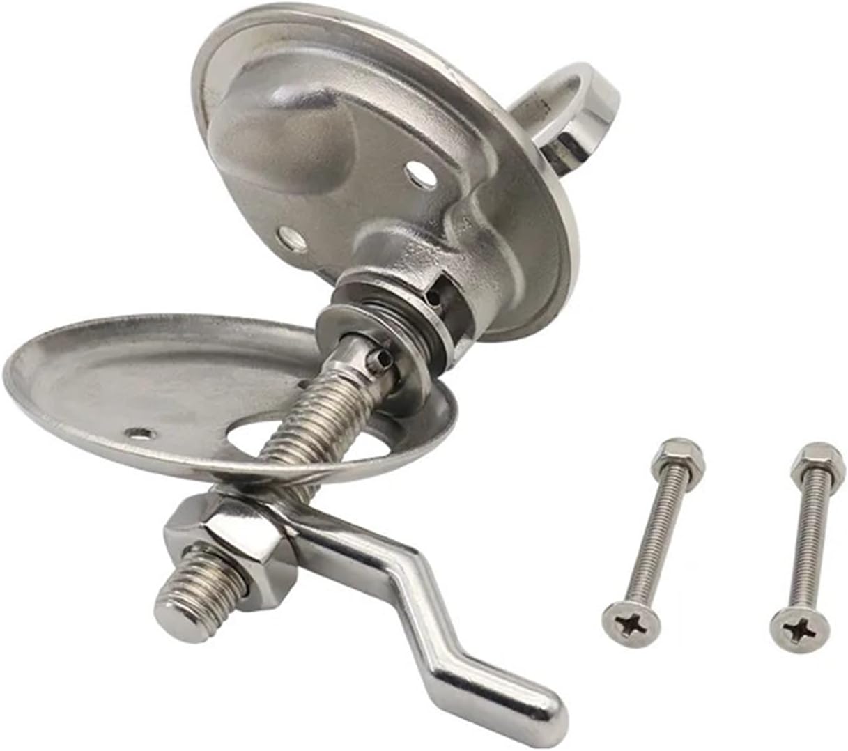 Ship Handle Ring 316 Stainless Steel Deck Box Cover Door Lock Floor Lock Buckle Ship Hardware Handle Lock 1Pcs