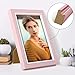 LBECUA 4x6 Picture Frame Set of 4, Pink Picture Frames with HD Plexiglass Display Photo 4x6, Horizontal and Vertical for Wall and Tabletop