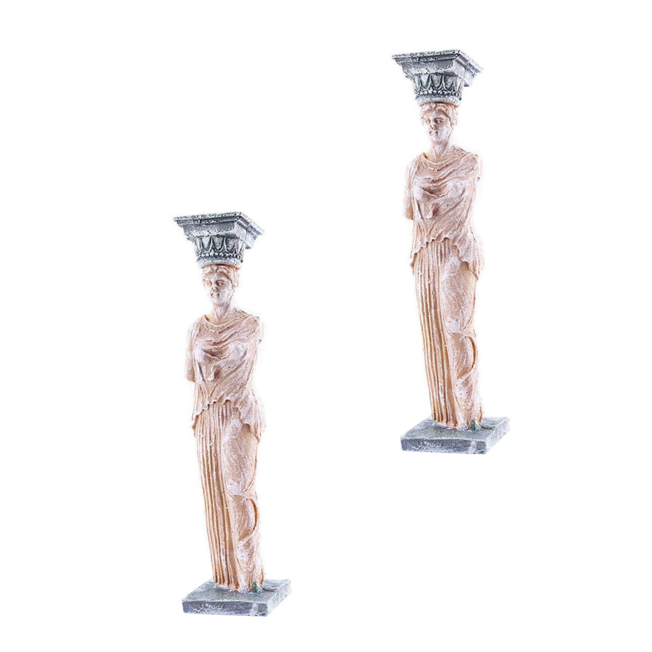 SHINEOFI 2 Piezas Figura Decorativa de Acuario, Adorno Suave y Natural para Pecera, de Resina Adecuado para Entornos Acuáticos
