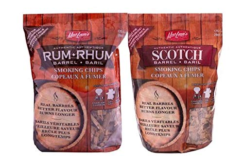 Scotch Whiskey Barrel smoking chips & Rum Barrel Smoking chips