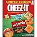 Cheez-It Cheese Crackers, Baked Snack Crackers, Limited Edition Football Snacks, Variety Pack, 37.2oz Box (3 Boxes)