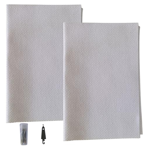 Opiniones de Tela Aida disponible en línea. 39 Wedhapy Patrones De Punto De Cruz 2 Piezas De Tela Aida De 14 Unidades Tela De Bordado De 12 X 18 Pulgadas Kits De Punto De Cruz DIY Tela De Punto De Cruz Clásica Blanca