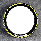 Pour un extérieur élégant, collez-le directement sur la jante et embellissez votre moto, offrant une expérience visuelle unique.