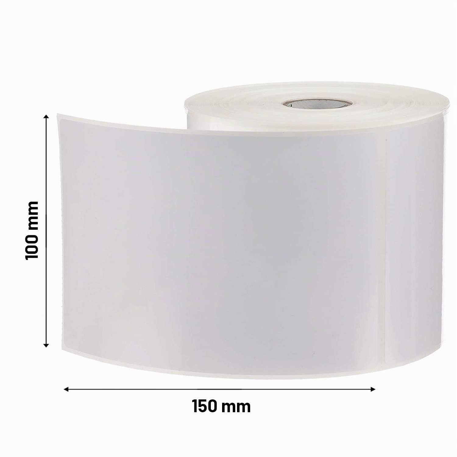 LEYF Étiquette d'expédition 100mm x 150mm -Noyau de 1 Pouces- 10 rouleaux de pack d'étiquettes x370 pièces par rouleau= 3700 étiquettes, autocollantes,compatibles avec les imprimante, compatible Zebra