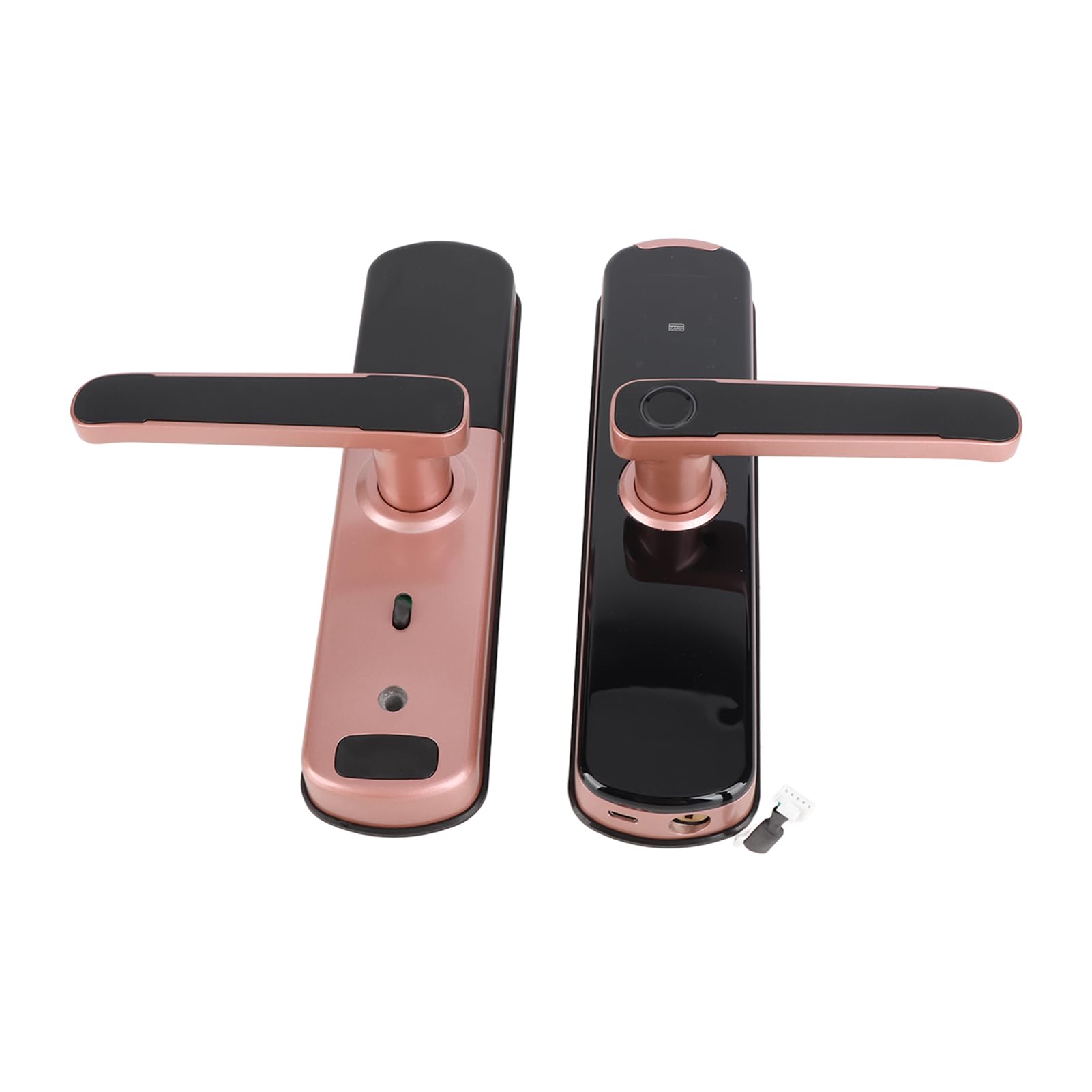 Naroote Cyfrowa Karta Zamka Drzwi dla Smart Security Anti-Theft Dostęp do Linii Papilarnych dla Domowego Biura w Kolorze Różowego Złota