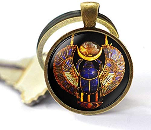 Egyptian Scarab Keychain Ancient Egypt Jewelry Scarab Jewelry Vintage Charm