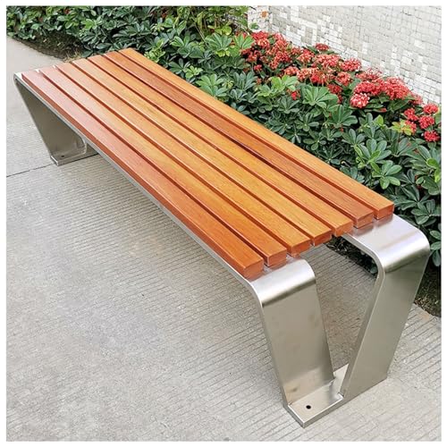 Bancs de terrasse sans dossier résistants aux intempéries pour jardin en métal