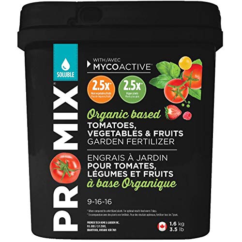 Pro-Mix 09-16-16 - Fertilizante soluble en agua para frutas y verduras