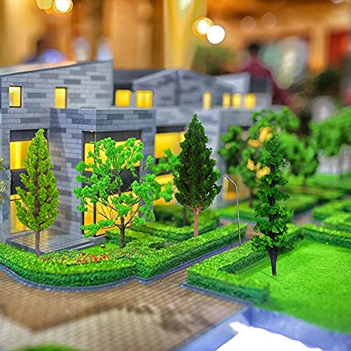 70Pcs Mini Model Trees Model Train Scenery Mixed Miniature Trees Artificial Wargame Trees Model Railroad Scenery Diorama Supplies Scenery Landscape #TOP5