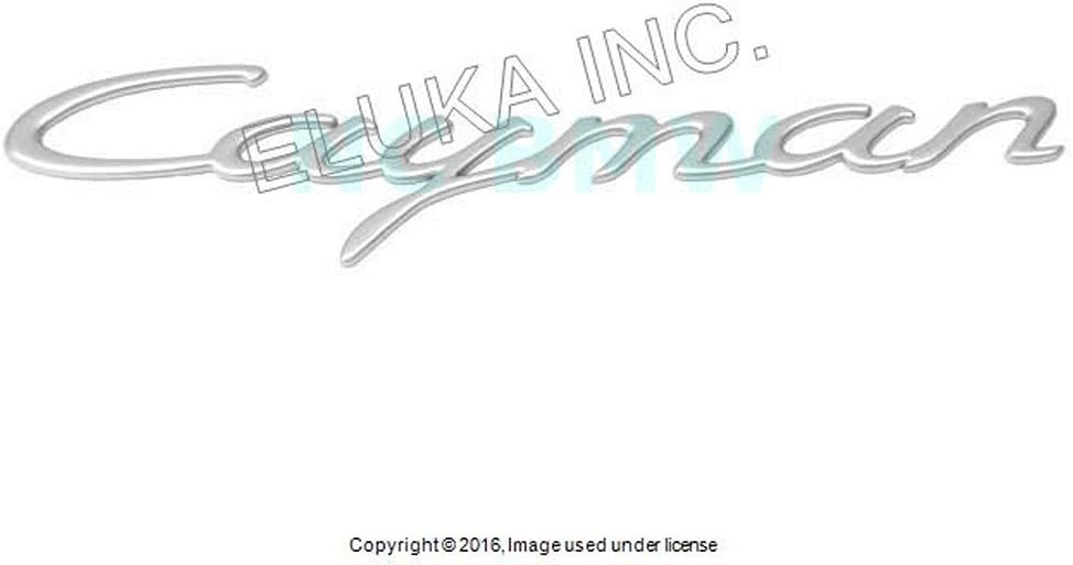 Porsche Rear Emblem "Cayman" (Satin Aluminum) Cayman Cayman S