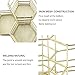 Pen Cup Holder for Desk Rose Gold, LEEGOAL Hexagon Metal Makeup Brush Organizer Stationery Storage Container Pencil Marker Gel Pen Holder Basket for Office Home School Classroom (Rose Gold)