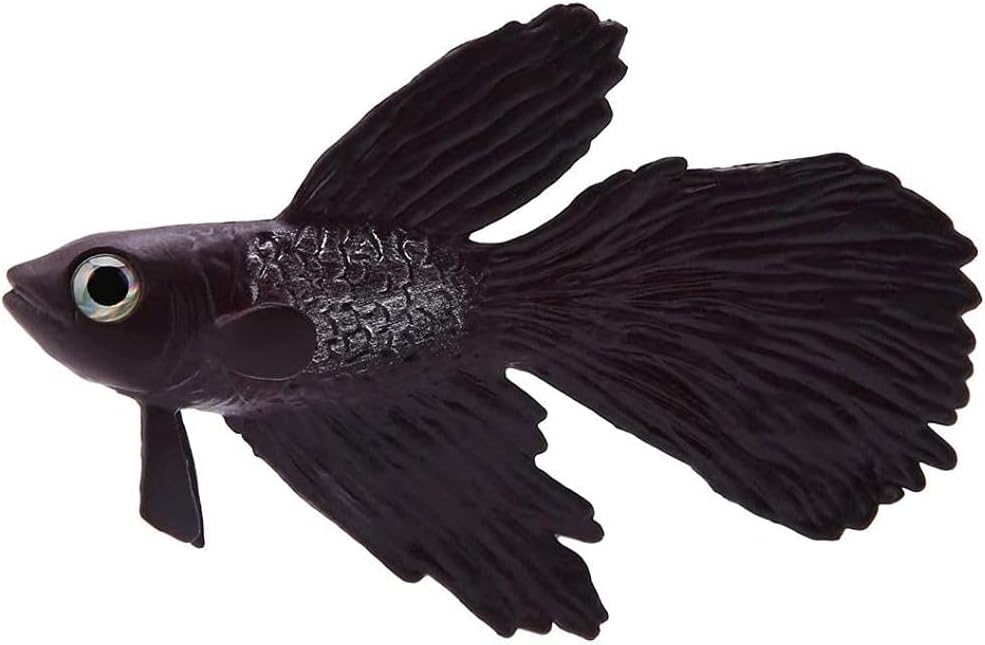 Non-Toxic Fake Fish, Fish Tank Decoration, Durable Safe for Aquarium for Fish Tank(No. 2 Brown Betta)