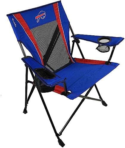 Kijaro Sports Fan Folding Chair, 26" L x 35.5" W x 37" H, Buffalo...
