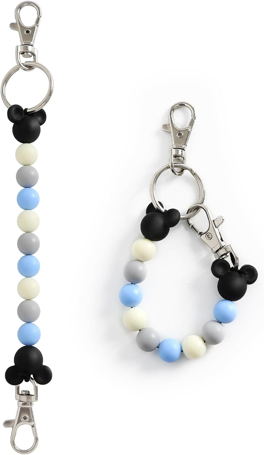 Fancheer Mouse Ears Holder for Backpack Beaded Lanyard Keychain image 2