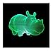 Produktbild WFTD 3D-Nachtlichter, LED 7-Farben-Touch-Illusionslampe mit Fernbedienung - Little Rhino Visuelles Muster-Schreibtischlampe - Akku & USB-Stromversorgung