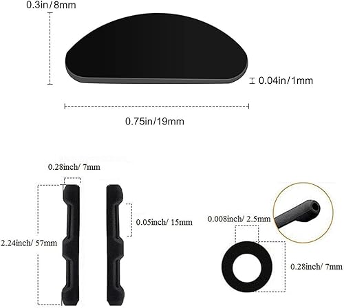 Miniatura 2 de 20 pares de almohadillas nasales para anteojos y 10 pares de retenedores suaves para lentes de sol