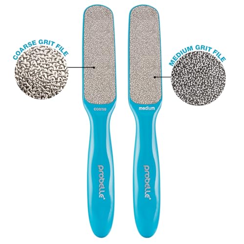 Image of Probelle Double Sided Multidirectional Nickel Foot File Callus Remover - Immediately Reduces calluses and Corns to Powder for Instant Results, Safe Tool (Blue)