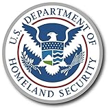 Edward & Co Sticker Department of Homeland Security Decal United States Army Military for Car Truck Window Laptop Bumper US Flag (12' Tall)