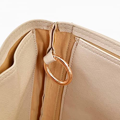 Vegan Leather Handbag Organizer in Dark Beige Color Compatible for the Designer Bag Deauville Tote Photo