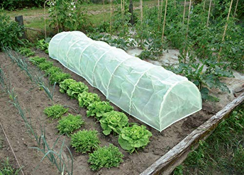 Nortene Tunnel accordéon avec Filet Anti-Insectes Protect Tunnel - 0,60 x 0,45 x 3 m