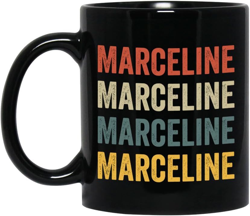 Marceline Ceramic Coffee Mug - Marceline Gift- Retro Colors - Black 11oz