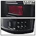 AKKON - For 2004-2008 Ford F150 F-150 Pickup Truck Styleside Model Black LED Tail Lights Brake Lamps Replacement