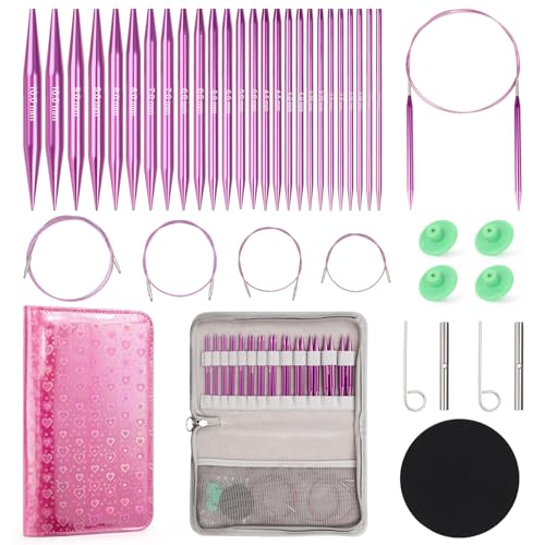 Aiguilles à tricoter interchangeables circulaires pour créer vos pulls et bonnets sans couture