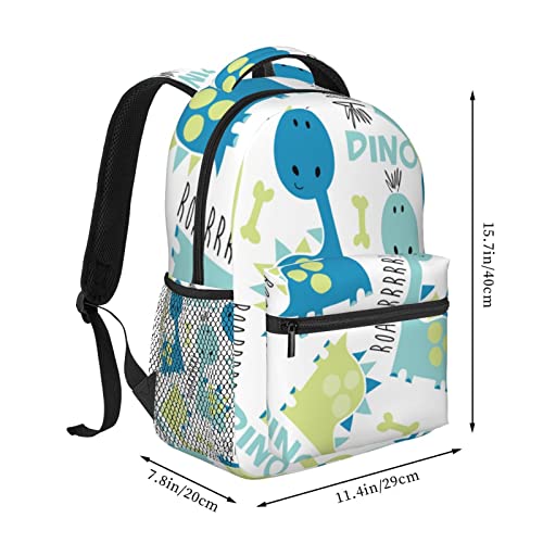 Sac à dos rustique et décontracté imprimé dinosaure pour le camping - 2