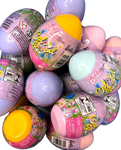 Barbie Color Reveal Pets Easter Egg HCC74 Series Complete Set of 5 Colored Egg Surprises (One of Each Color)