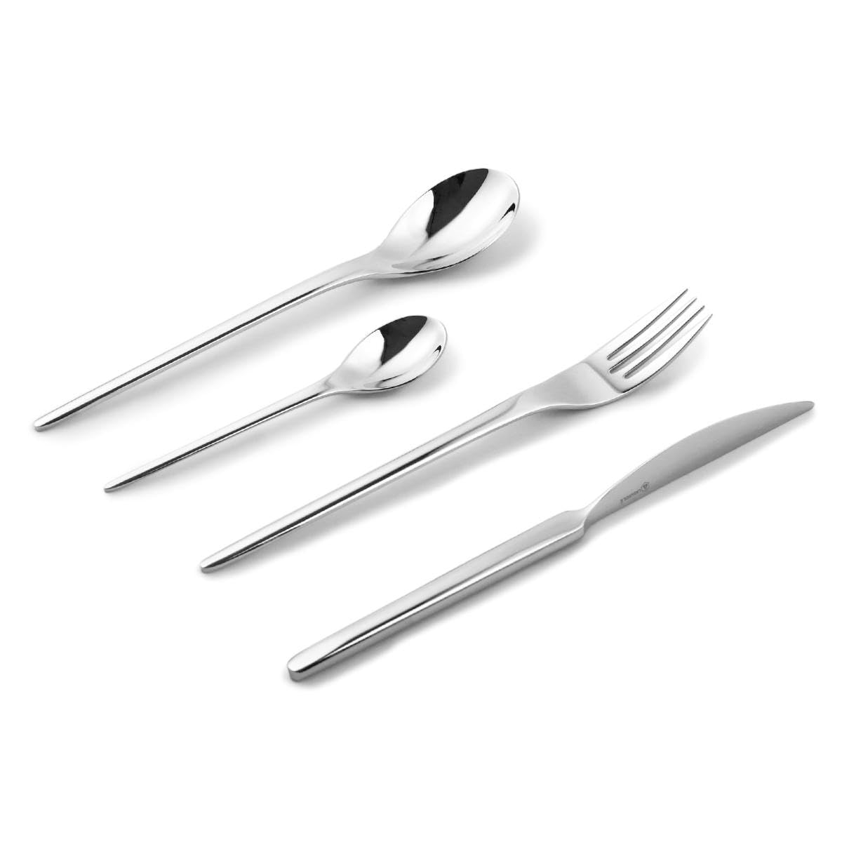 Casalinghe 24 pezzi Narciso | Acciaio inossidabile 18/8, finitura lucida, 24 pezzi, servizio 6 persone, design elegante, garanzia 2 anni