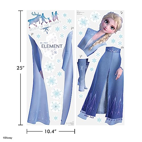 Wall Palz Disney Frozen 2 Wall Decals - Elsa Frozen Wall Decal With 3D Augmented Reality Interaction - Frozen Bedroom Decor For Girls #TOP6