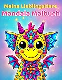Meine Lieblingstiere Mandala Malbuch: Das perfekte Geschenk für Kinder ab 7 Jahren: 50 magische Fantasietier-Mandalas mit positiven Affirmationen zum Träumen (Kinderparadies, Band 2)