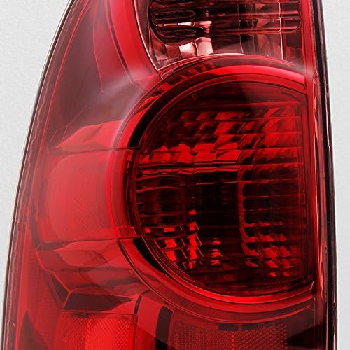 Miniatura 5 de AKKON - Para Toyota Tacoma Pickup Truck Luces traseras transparentes rojas Par de reemplazo de lámparas de freno trasero