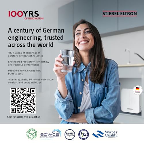 Image of STIEBEL ELTRON Cloud Water Filter | 5-Stage UltraFiltration | Ideal For Municipal Water Upto 300 PPM | UF + Balanced Minerals | Non Electric Tankless Purifier For Home & Office | 5 Free Cartridges