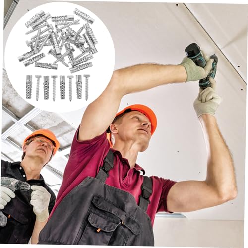 Lurrose 20Pcs Multi Use Lag Shield Anchor and Screws Set Durable Expansion Anchors for Concrete Drywall and Lightweight Projects Easy Installation and High Stability - Image 8