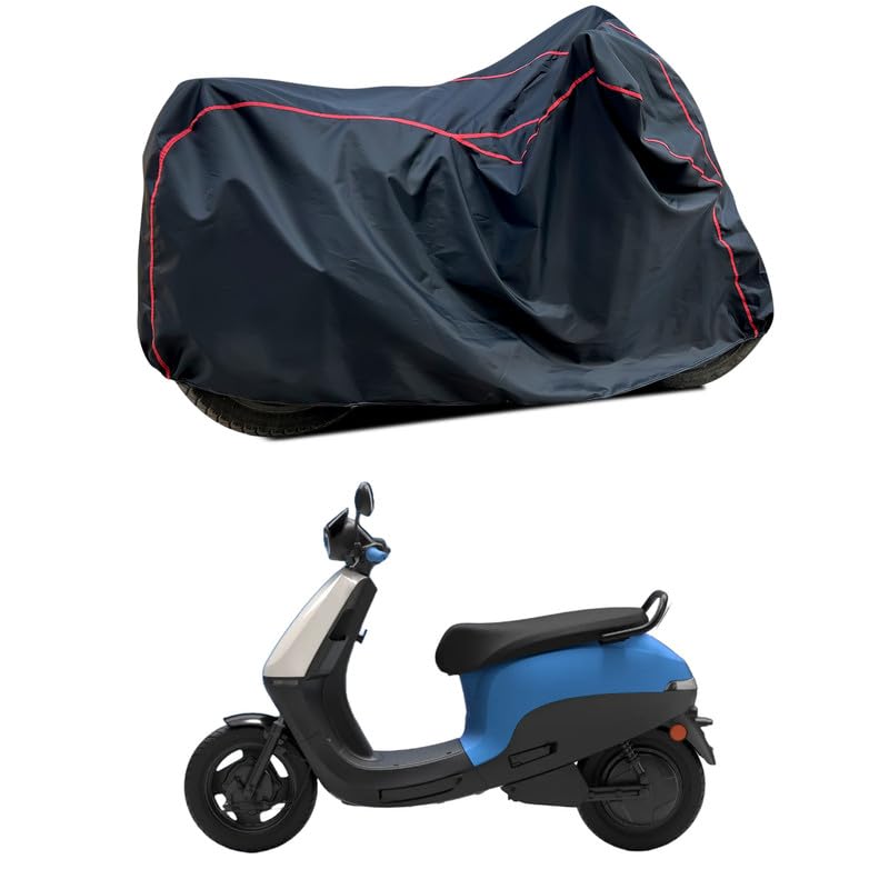 Image of Waterproof Scooter Cover Compatible with Ola S1 X Fabric UV Protection (Black)
