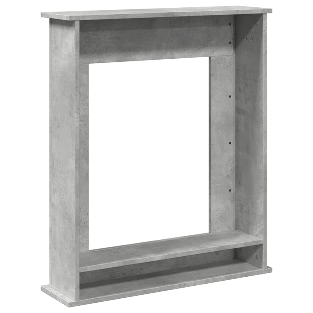 vidaXL Obudowa kominka, szarość betonu, 75x20x87,5 cm, obudowy kominków, rama kominka, zabudowa kominka, kominek, gzyms do kominka, dekoracja kominka