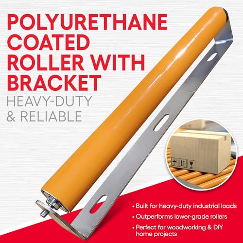 image for Ultimation Heavy Duty Polyurethane Coated Roller with Brackets – Ind