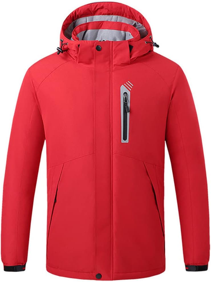 LANGWEI Men's Heating Jacket Winter 8 Zone USB Electric Heated Clothes Charging Waterproof Outdoor Skiing Coat