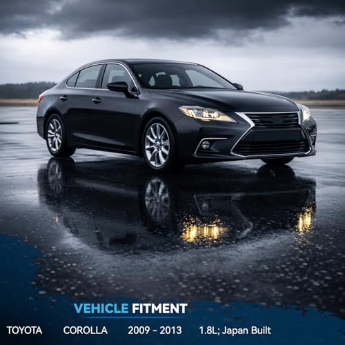 Image of Detroit Axle - 6pc Front End Suspension Kit for 2009-2013 Toyota Corolla Japan Built, 2 Struts & Coil Spring Assembly 2 Lower Control Arms 2 Lower Ball Joints 2010 2011 2012 Replacement
