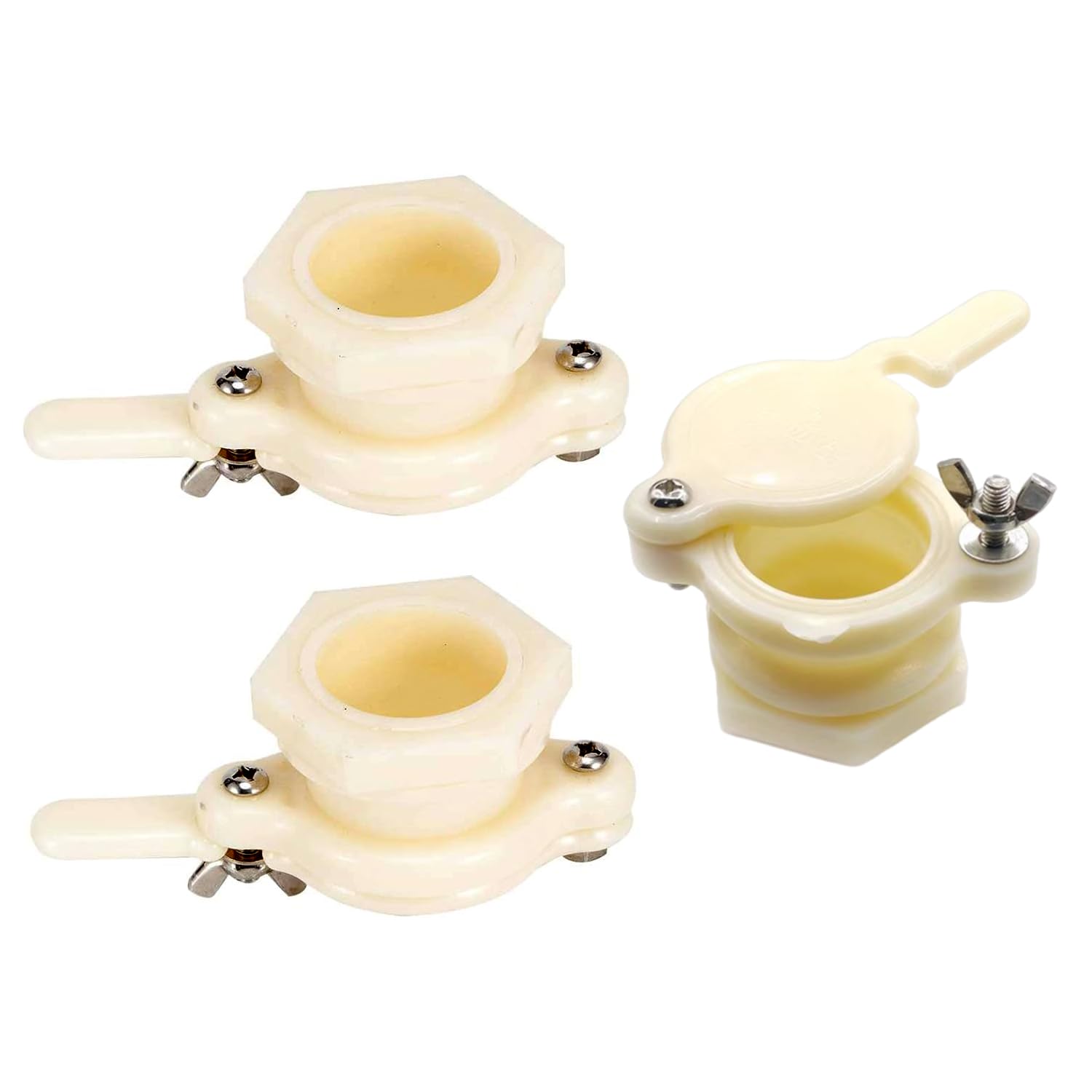 3PCS Mieli Valvola a Saracinesca Mieli Estrattore Mieli Rubinetto Strumento Apicoltura Strumento per Allevamento di api per Apicoltore Forniture per Apicoltura