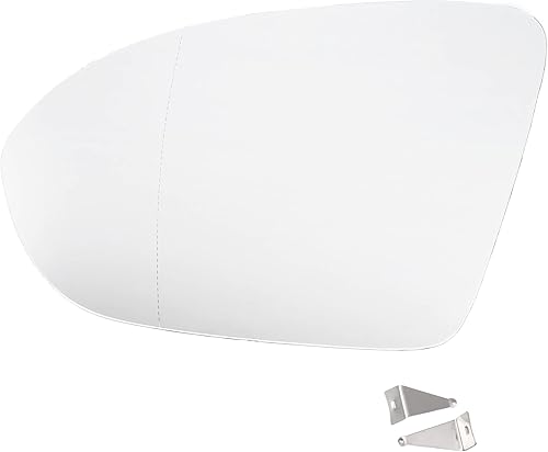 X AUTOHAUX Espejo retrovisor izquierdo del lado del conductor con calefacción de vidrio de repuesto con placa trasera para Chevrolet Cruze 2016-2019