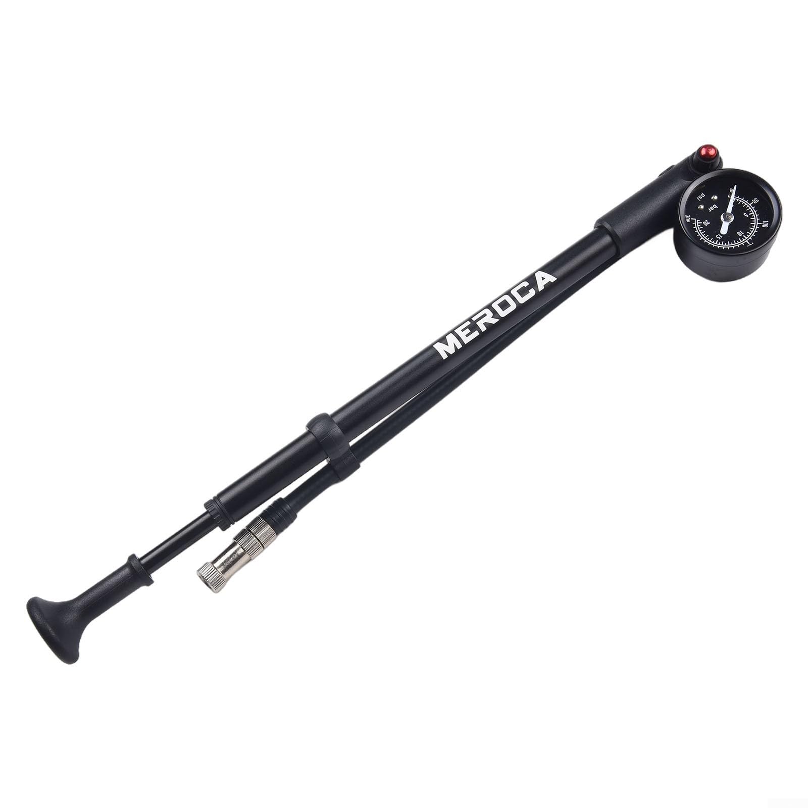 Pompa ad alta pressione, in lega di alluminio, per bicicletta, ammortizzatore, 300 psi, portatile, mini pompa per bicicletta